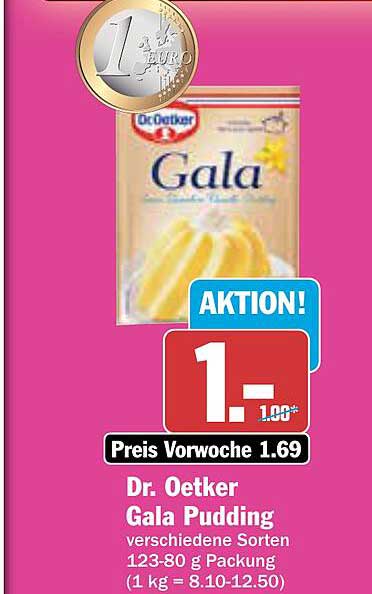 Dr. Oetker Gala Pudding verschiedene Sorten 123-80 g Packung