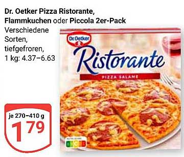 Dr. Oetker Pizza Ristorante, Flammkuchen oder Piccola 2er-Pack