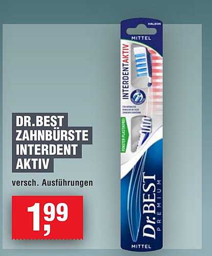 DR.BEST Zahnbürste Interdent Aktiv