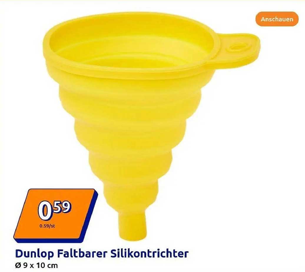 Dunlop Faltbarer Silikontrichter Ø 9 x 10 cm