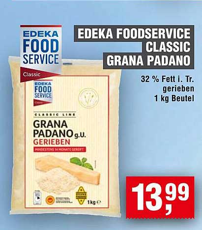 EDEKA FOODSERVICE CLASSIC GRANA PADANO 1 kg Beutel