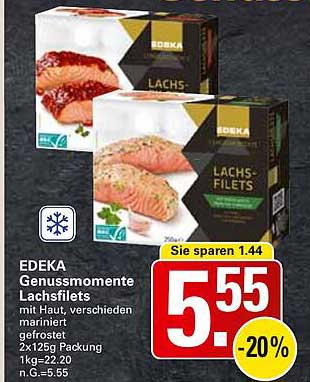 EDEKA Genussmomente Lachsfilets