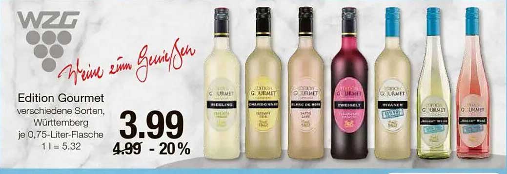 Edition Gourmet Weine - verschiedene Sorten