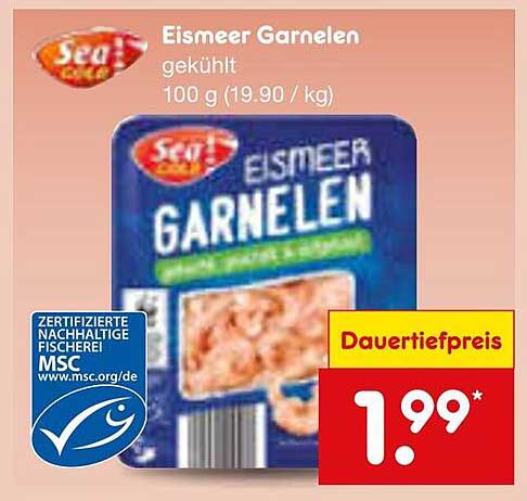 Eismeer Garnelen - gekühlt