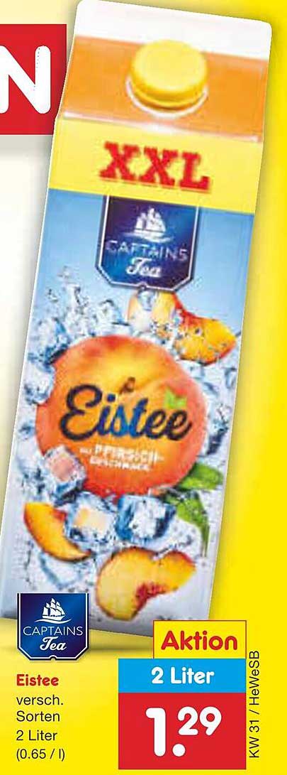 Eistee verschiedene Sorten 2 Liter