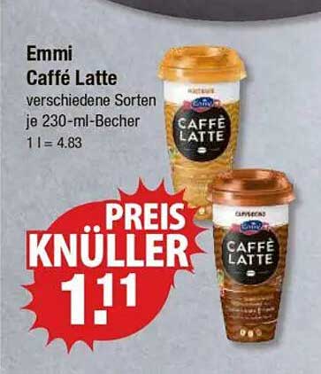 Emmi Caffé Latte verschiedene Sorten je 230-ml-Becher