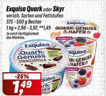 Exquisa Quark oder Skyr – verschiedene Sorten und Fettstufen