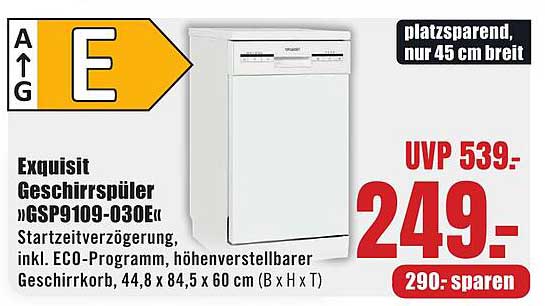 Exquisit Geschirrspüler »GSP9109-030E«