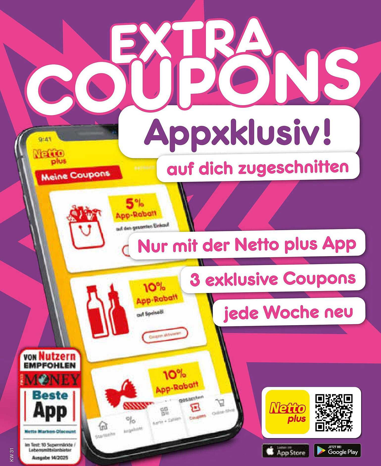 EXTRA COUPONS APPxklusiv!
