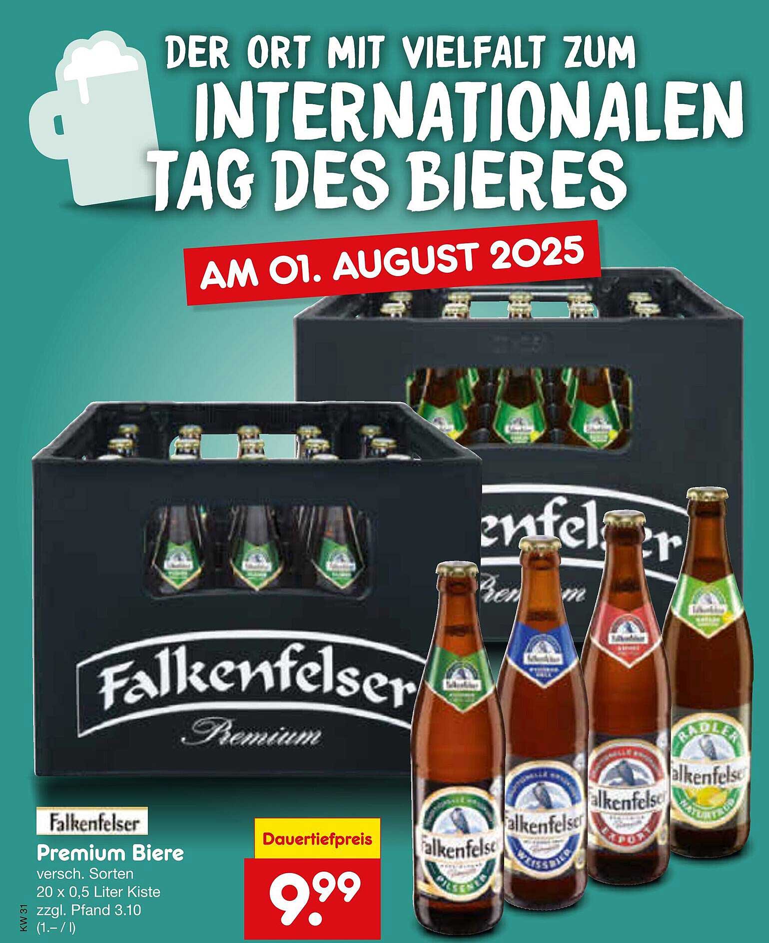 Falkenfelser Premium Biere - 20 x 0,5 Liter Kiste
