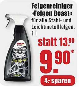 Felgenreiniger »Felgen Beast« für alle Stahl- und Leichtmetallfelgen, 1 l