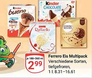 Ferrero Eis Multipack – Verschiedene Sorten, tiefgefroren