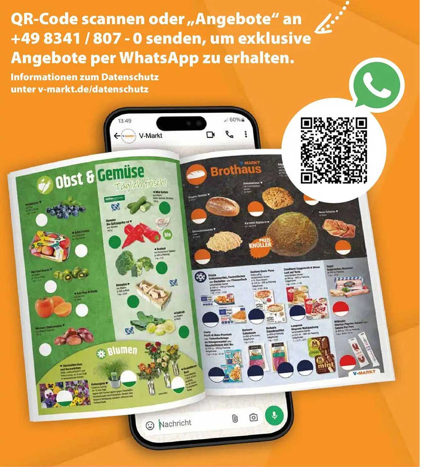 Frische Obst- und Gemüseangebote bei V-Markt