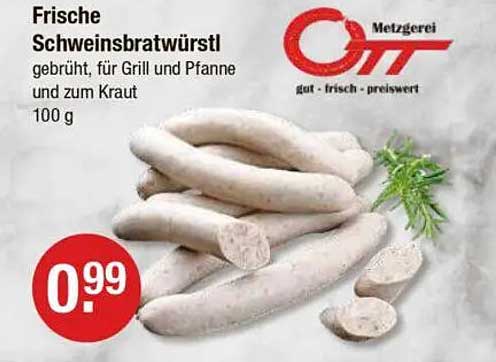 Frische Schweinsbratwürstl