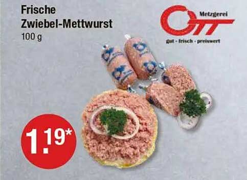 Frische Zwiebel-Mettwurst 100 g