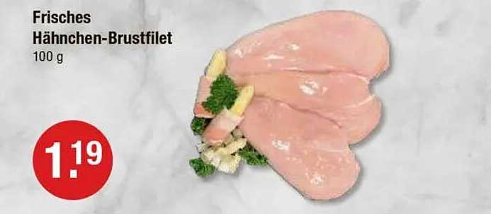 Frisches Hähnchen-Brustfilet 100 g