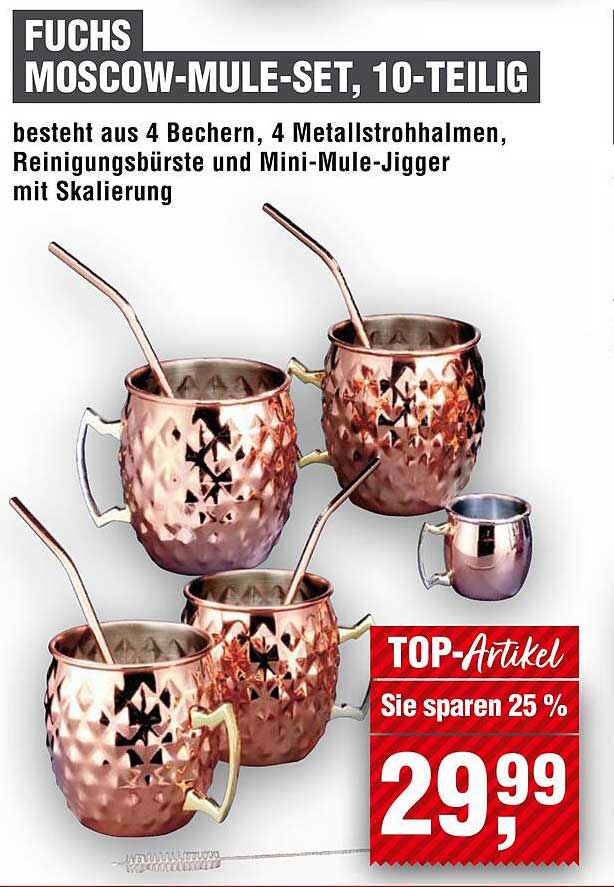 Fuchs Moscow-Mule-Set, 10-teilig