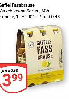Gaffel Fassbrause - 6 x 0,33l
