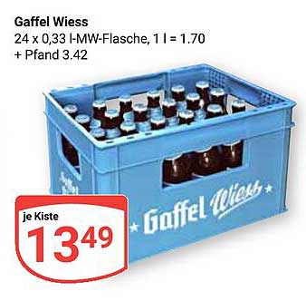 Gaffel Wiess Kiste - 24 x 0,33 l Flaschen