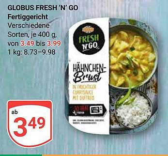 GLOBUS FRESH 'N' GO Hähnchen-Brust Fertiggericht