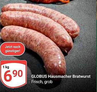 GLOBUS Hausmacher Bratwurst - Frisch, grob