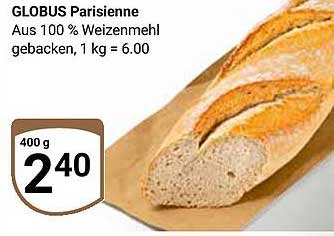 GLOBUS Parisienne - Frisches Baguette aus 100 % Weizenmehl