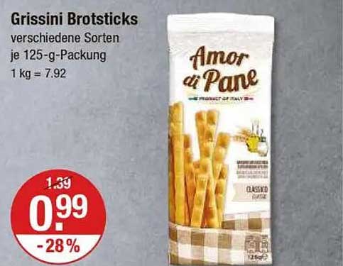 Grissini Brotsticks – Amor di Pane 125 g