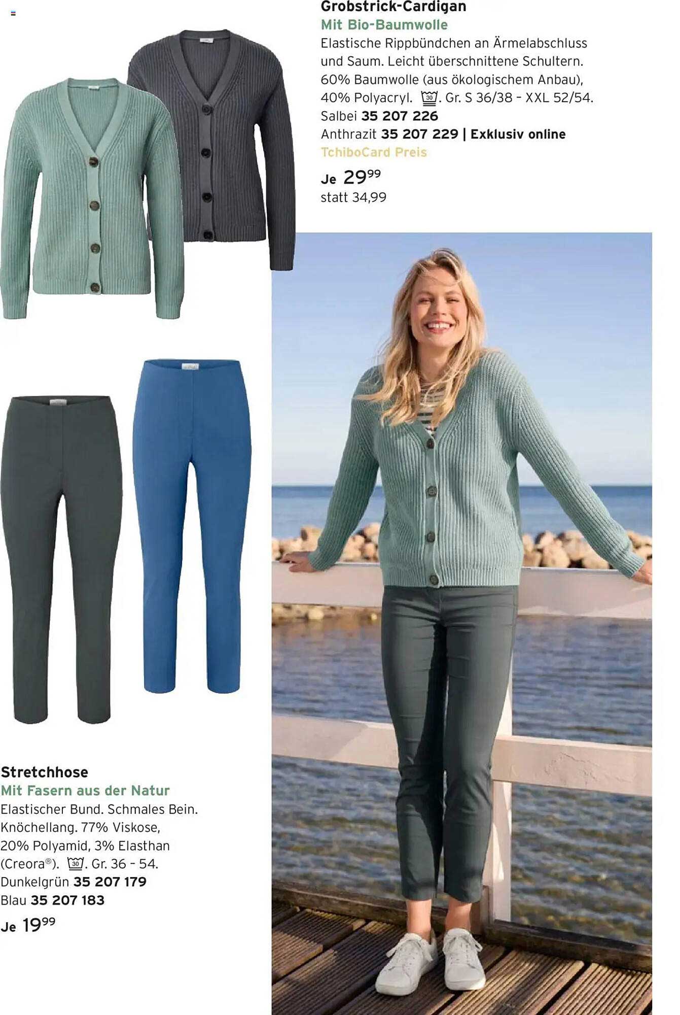 Grobstick-Cardigan mit Bio-Baumwolle