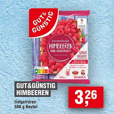 GUT & GÜNSTIG HIMBEEREN tiefgefroren 500 g Beutel