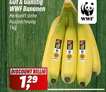 Gut & Günstig WWF Bananen 1 kg