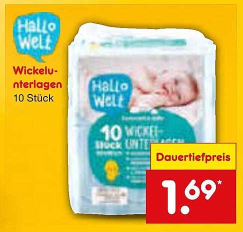 Hallo Well Wickelunterlagen 10 Stück