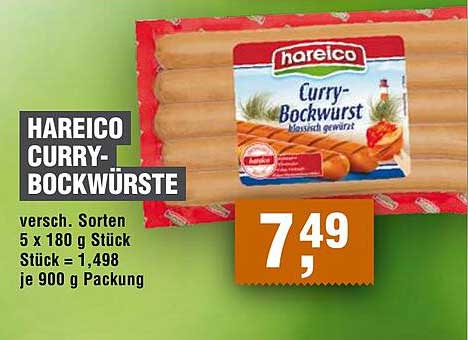 HAREICO CURRY-BOCKWÜRSTE - Verschiedene Sorten im Angebot!
