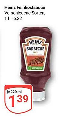 Heinz Feinkostsauce - verschiedene Sorten