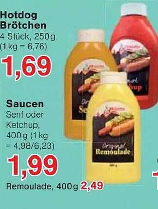 Hotdog Brötchen 4 Stück, 250 g