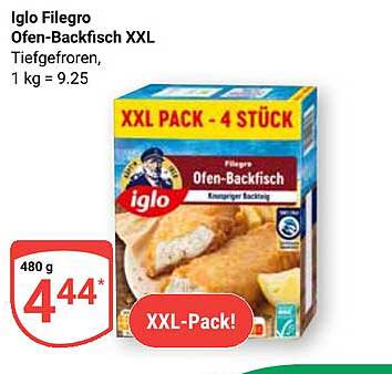 Iglo Filegro Ofen-Backfisch XXL