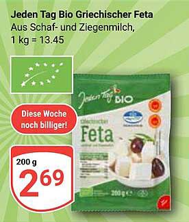 Jeden Tag Bio Griechischer Feta 200 g