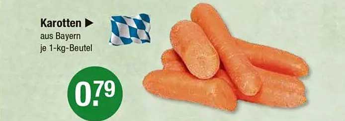 Karotten aus Bayern je 1-kg-Beutel