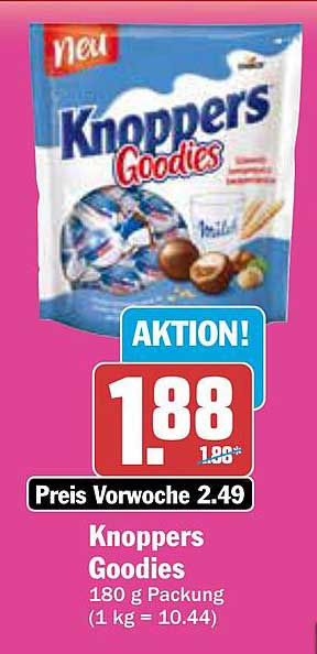 Knoppers Goodies 180 g Packung – Jetzt für nur 1,88 €!