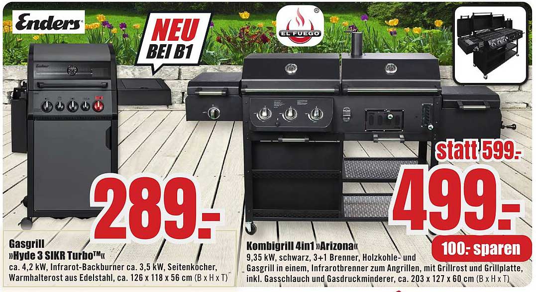 Kombigrill 4in1 'Arizona' - jetzt nur 499,- statt 599,- EUR!