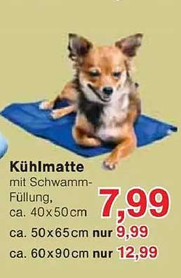 Kühlmatte mit Schwamm-Füllung