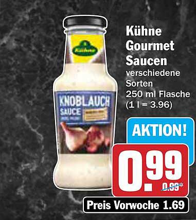 Kühne Gourmet Saucen verschiedene Sorten 250 ml Flasche