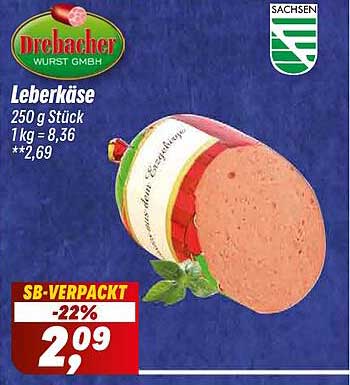 Leberkäse 250 g - Drebaacher Wurst GmbH