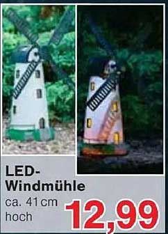 LED-Windmühle ca. 41 cm hoch