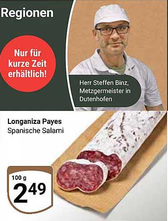 Longaniza Payes Spanische Salami