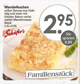 Mandelkuchen - süßer Genuss aus Hefe-Teig