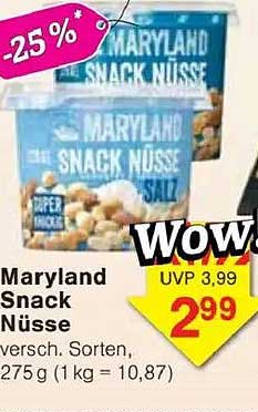 Maryland Snack Nüsse 275 g