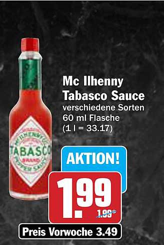 Mc Ilhenny Tabasco Sauce verschiedene Sorten 60 ml Flasche