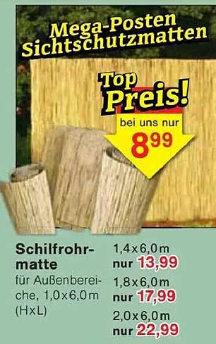 Mega-Posten Sichtschutzmatten