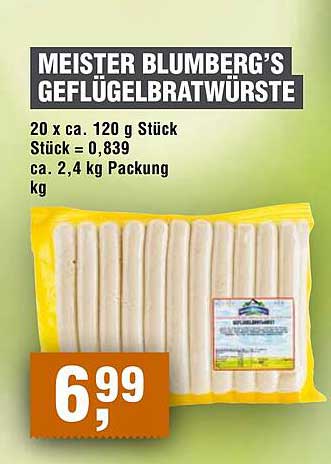 Meister Blumberg's Geflügelbratwürste