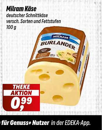 Milram Käse - deutscher Schnittkäse